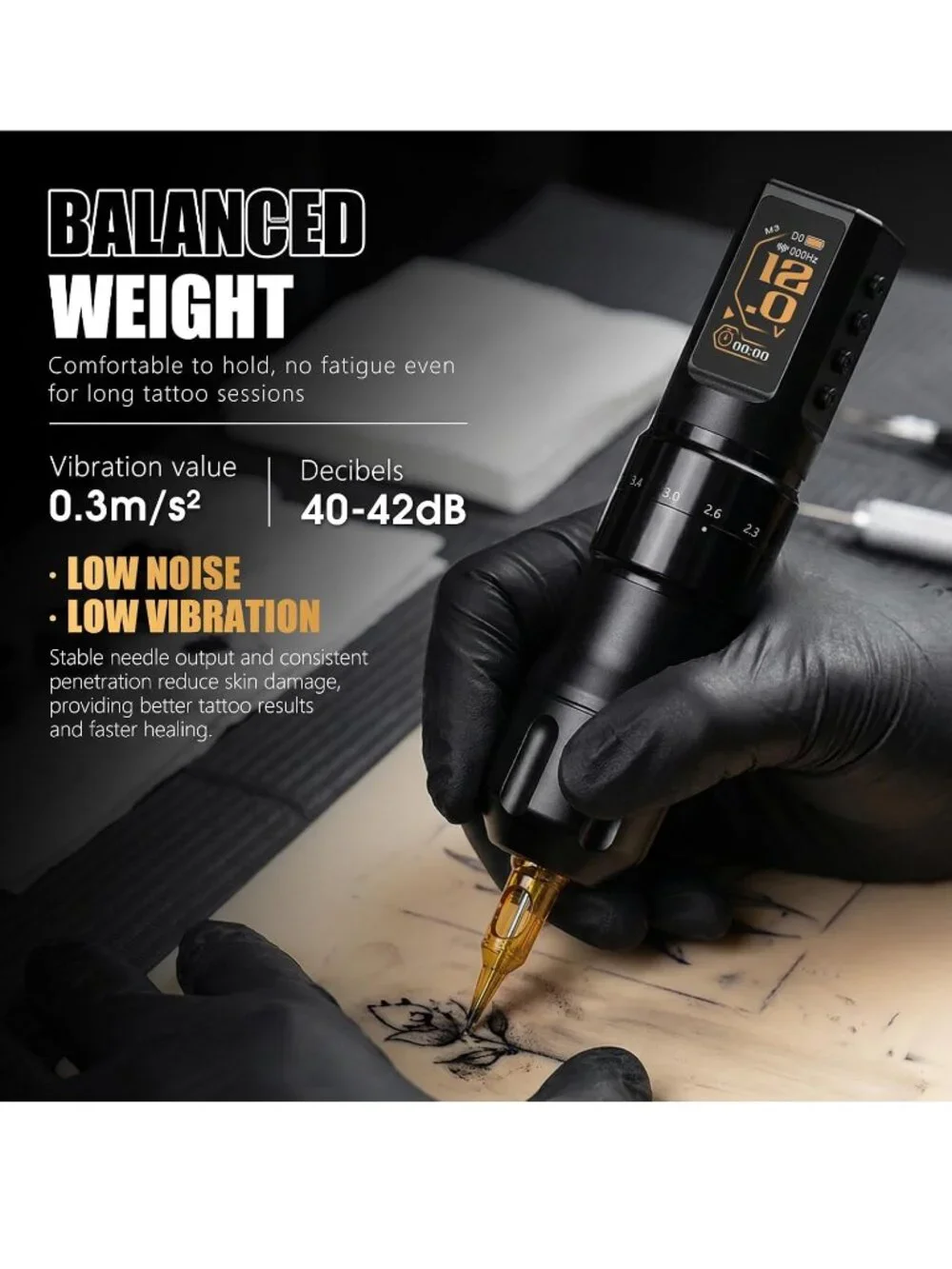 NEW Kiss Of Dragon NAGA Cordless Tattoo Machine Gun Pen Kit Set Ink Professional